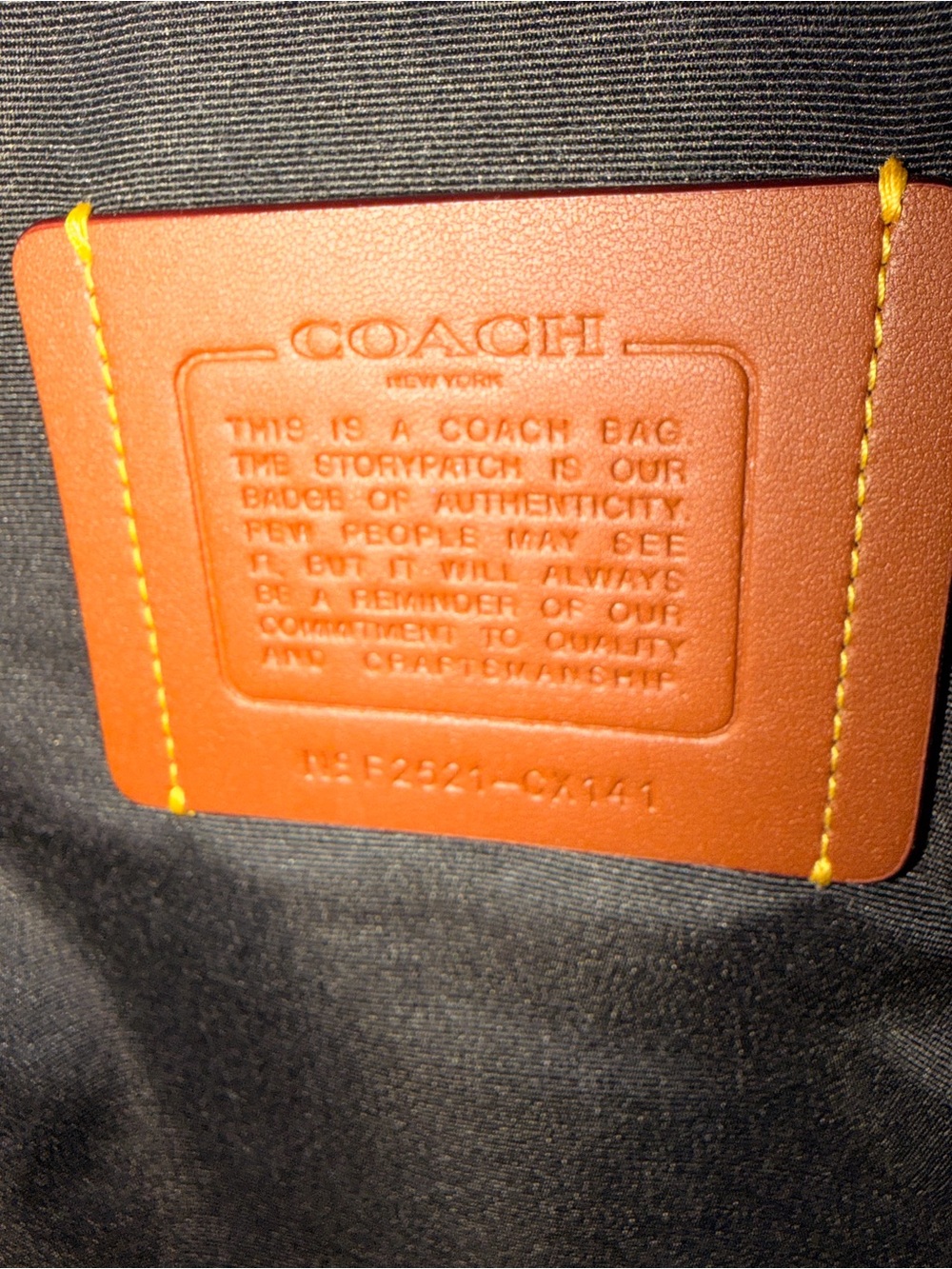Coach Black Pebbled Leather Backpack - Picture 5 of 8